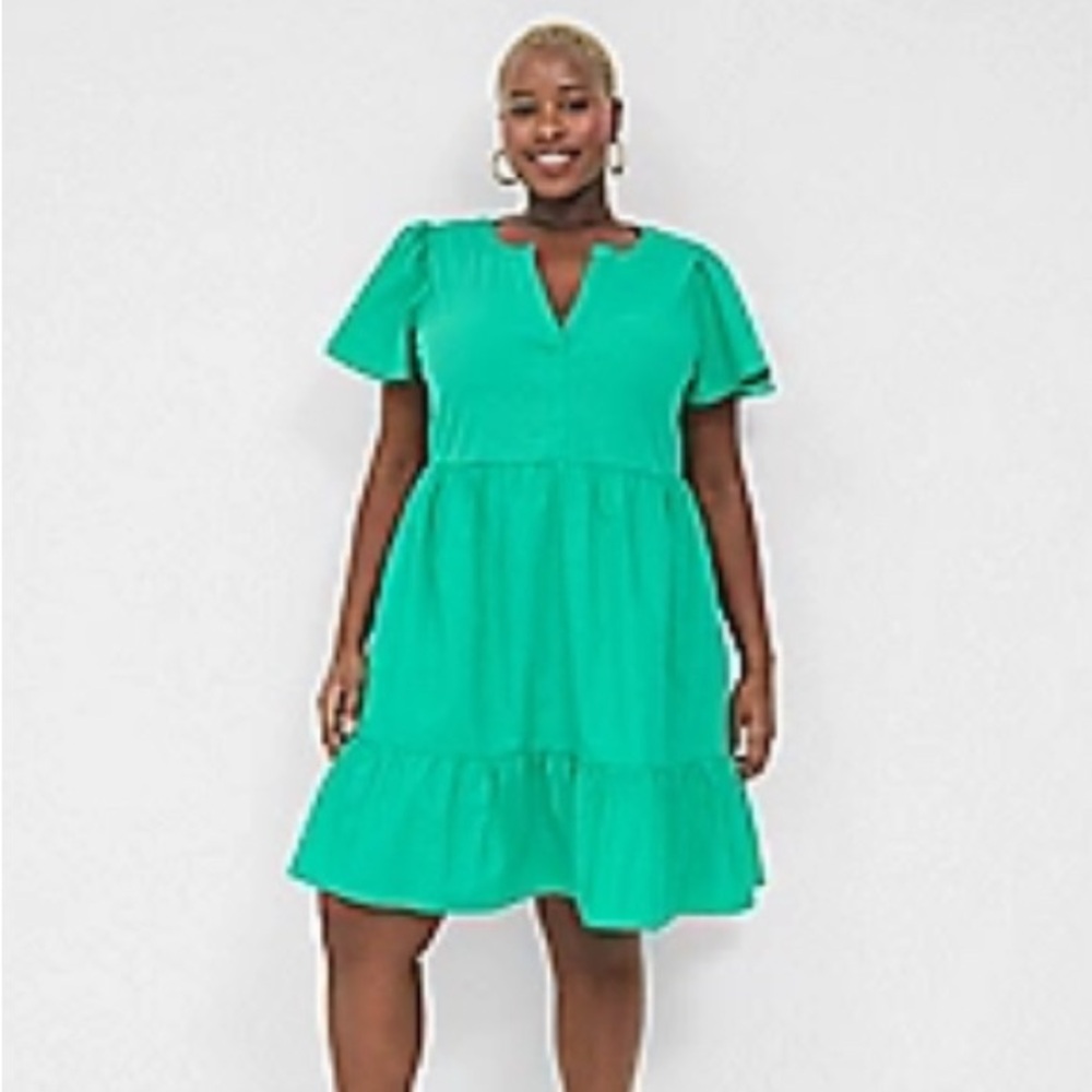 Emerald Green knee length dress
